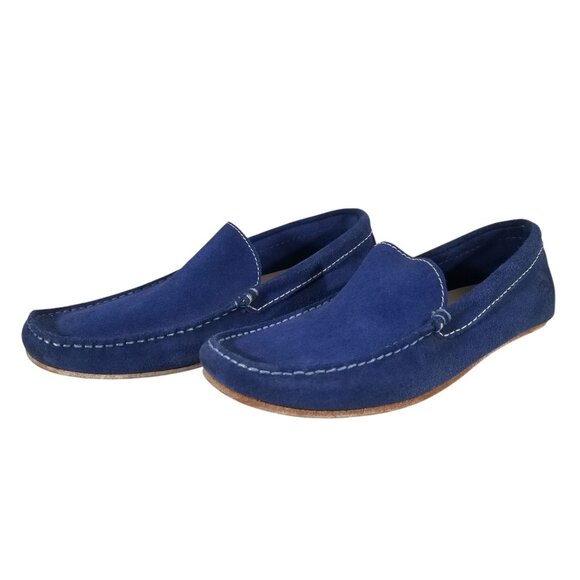 Diesel Blue Suede Loafers - Picture 4 of 13